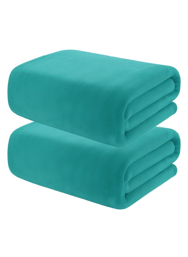 فابينني منشفتان شاطئ كبيرتان الحجم (100×200 سم) من الألياف الدقيقة، منشفة حمام كبيرة جدًا، منشفة حمام، منشفة يوغا، منشفة سبا، ناعمة، عالية الامتصاص وسريعة الجفاف، لون أخضر فيروزي - Image 1